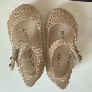Mini Melissa campana jellies in gold